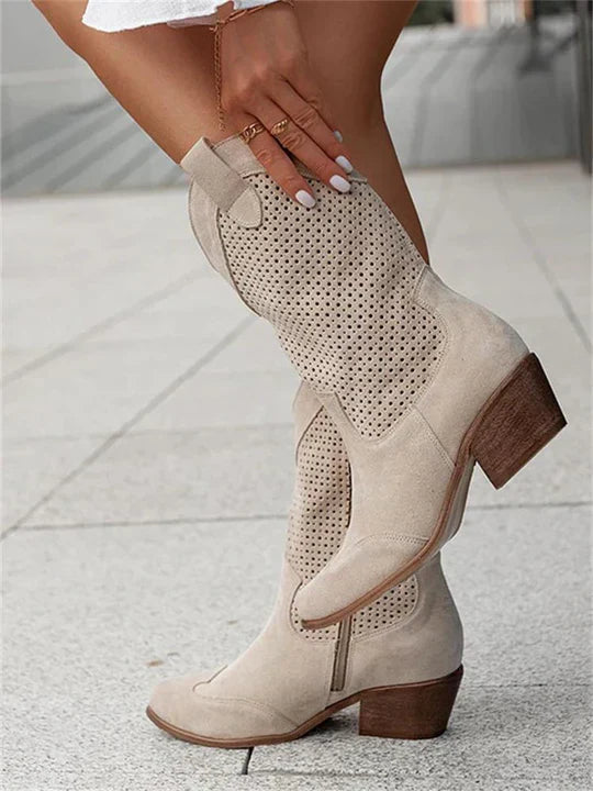 Bottes Cowboy Mi-Hautes pour Femmes