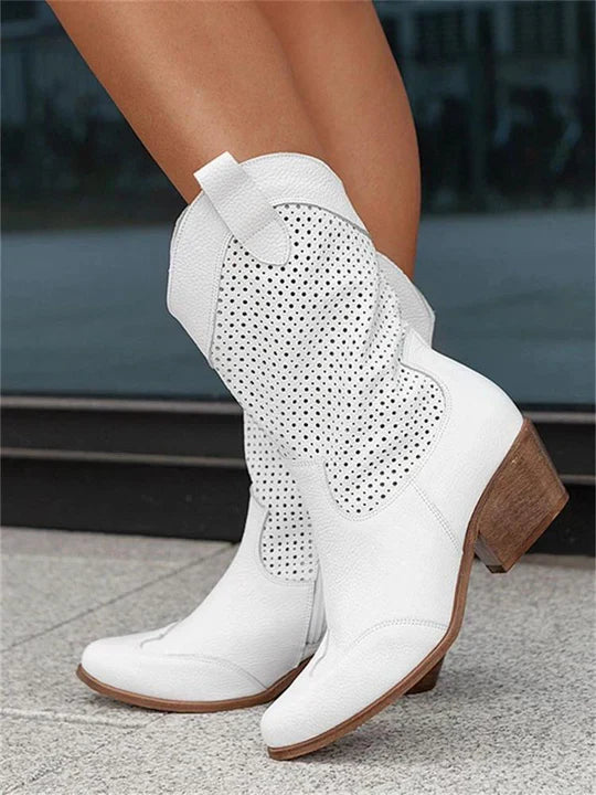 Bottes Cowboy Mi-Hautes pour Femmes