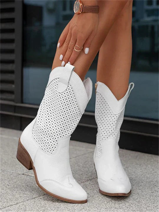 Bottes Cowboy Mi-Hautes pour Femmes