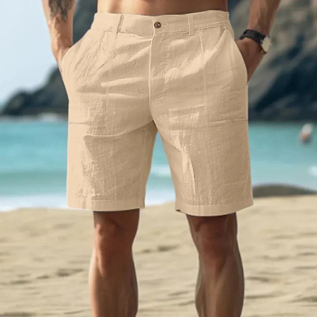 Shorts en lin décontractés pour hommes
