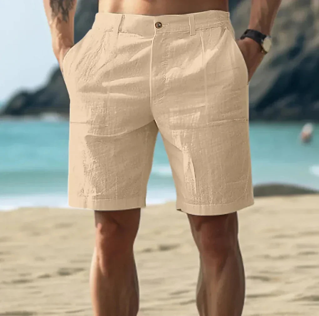 Shorts en lin pour hommes casual pour les jours d'été