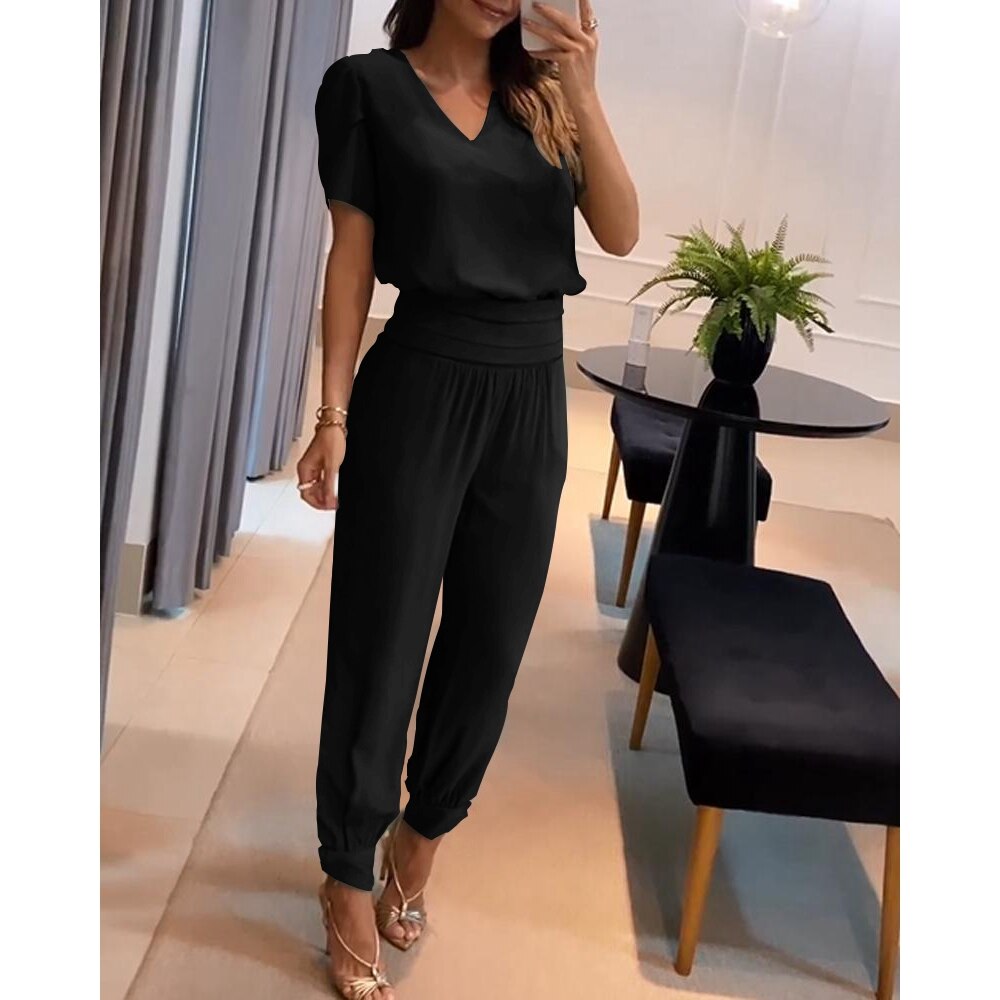 Ensemble Élégant et Confortable en 2 Pièces pour Femmes
