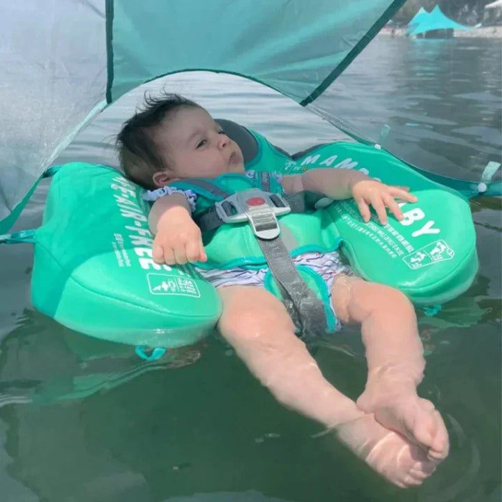 Anneau de natation pour bébé et tout-petit avec ombrelle
