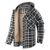 Chemise Veste à Capuche à Carreaux pour Hommes
