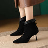 Bottes à talons aiguilles élégantes avec zip arrière