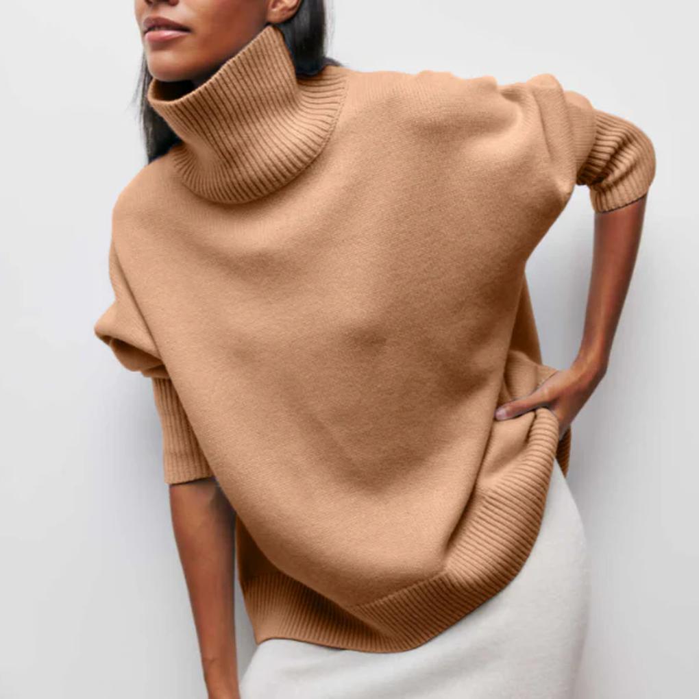 Pull à col roulé pour femmes – Basique d'hiver