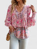 Tessa | Blouse Bohème Fleurie Femme à Manches Longues