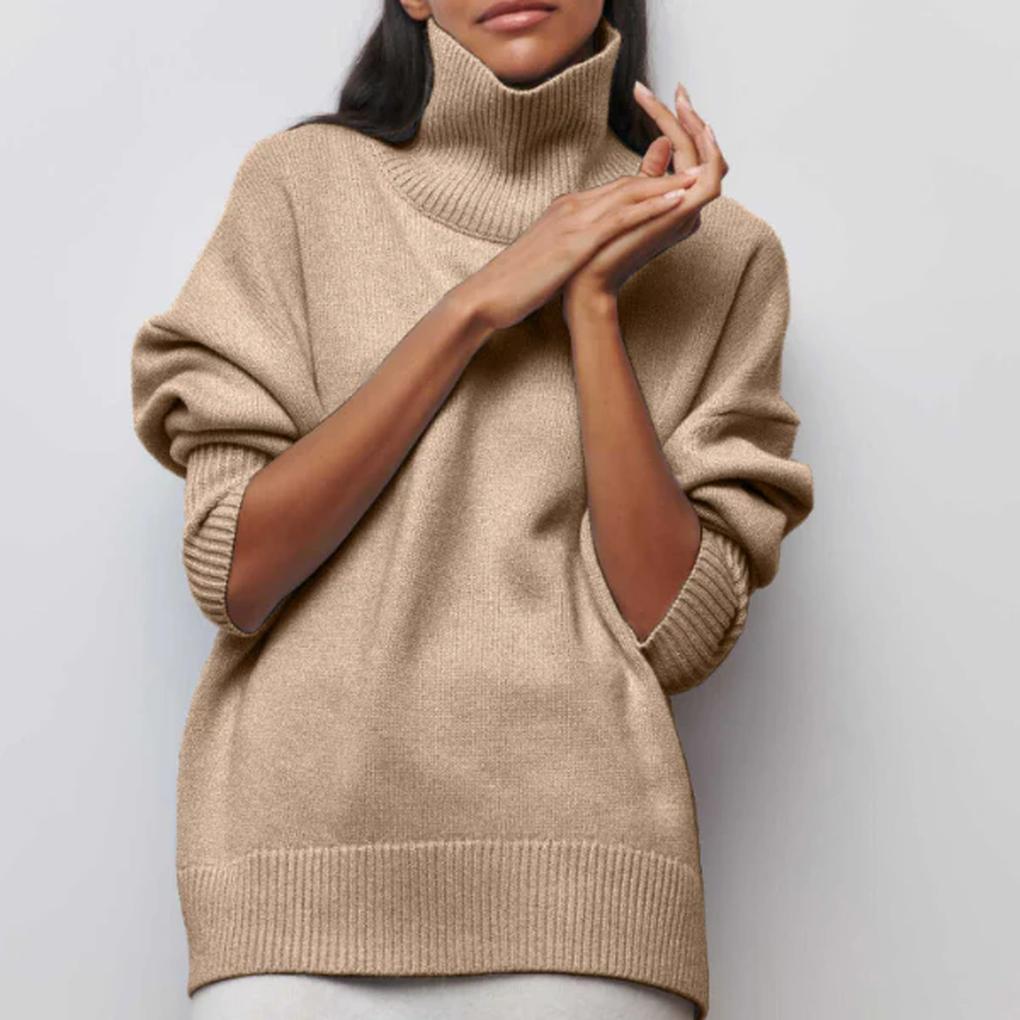 Pull à col roulé pour femmes – Basique d'hiver
