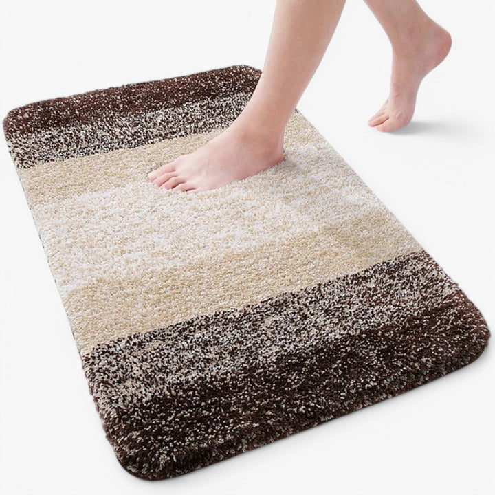 Tapis de bain Corinna super absorbant anti-glissant – confort de séchage instantané