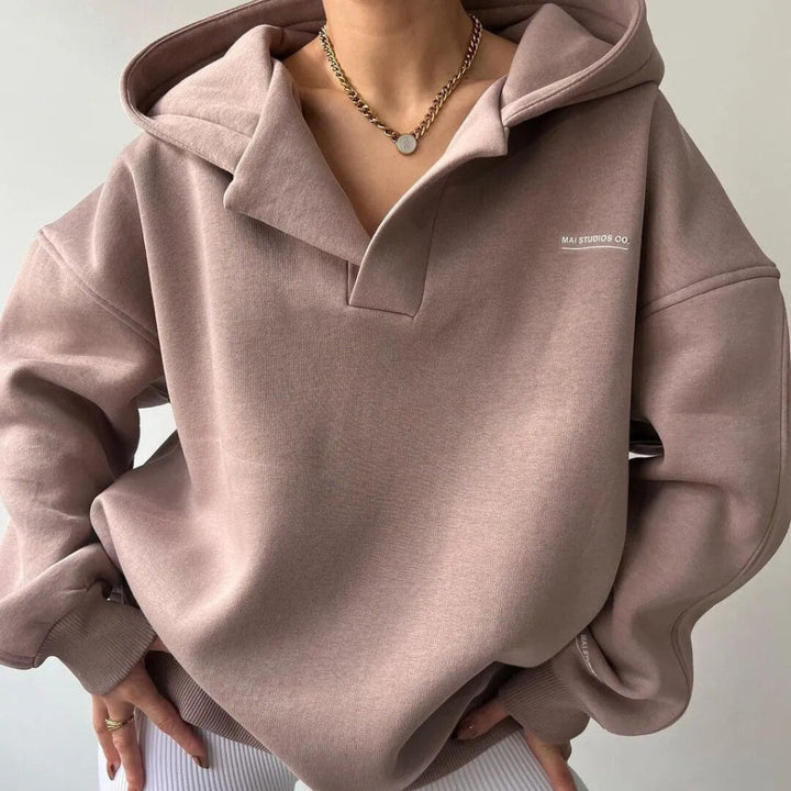 Sweat à Capuche Hiver Femme Moderne