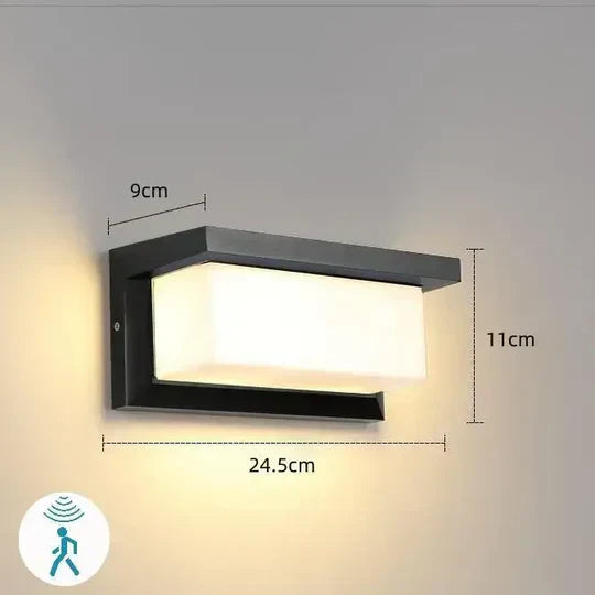 Lampe Murale LED Extérieure avec Capteur de Mouvement Éclairage Intelligent