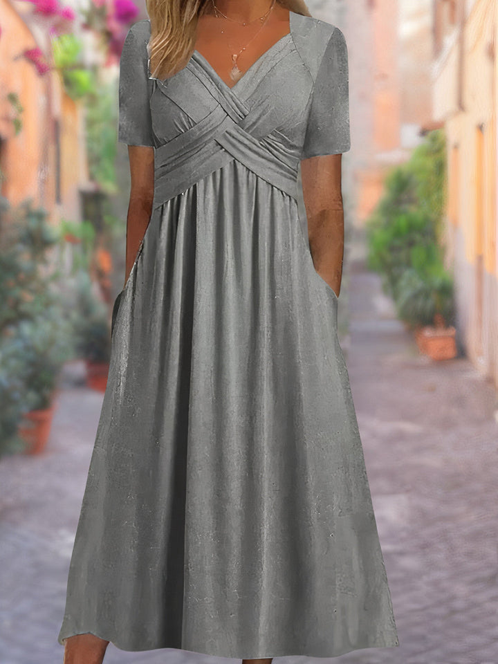 Robe d'été stylée à col en V