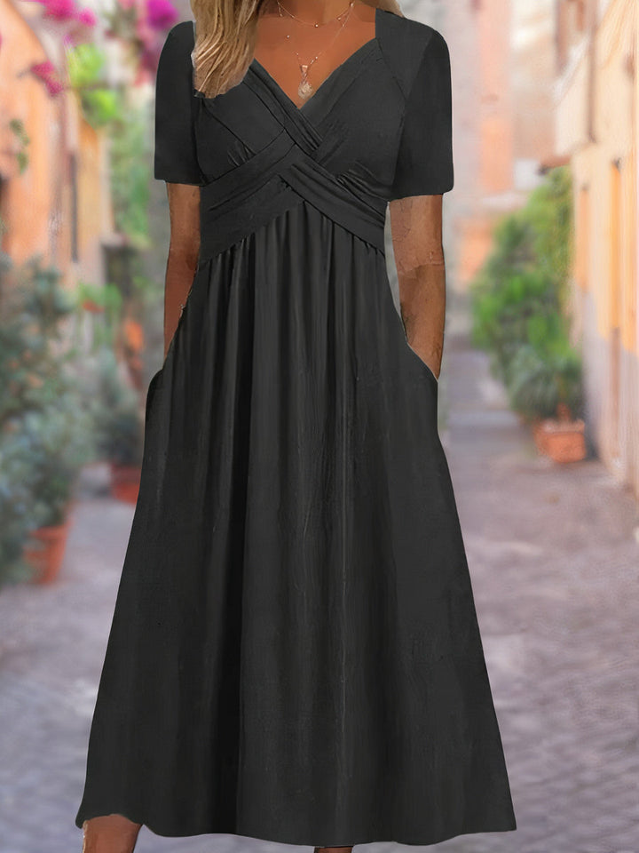 Robe d'été stylée à col en V