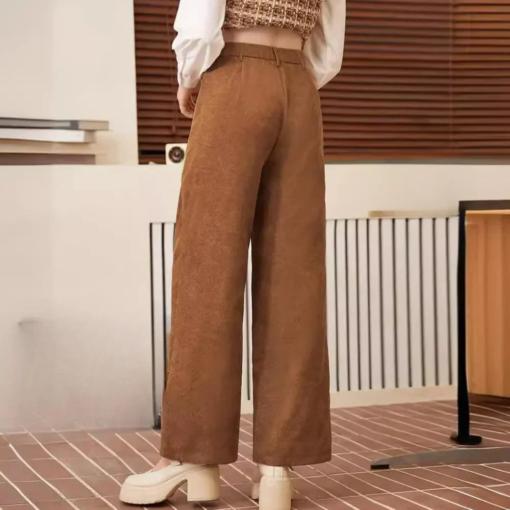 Pantalons en Corduroy Intemporels pour Femmes