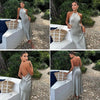 Robe Maxi Sans Manches Avec Ceinture Satin