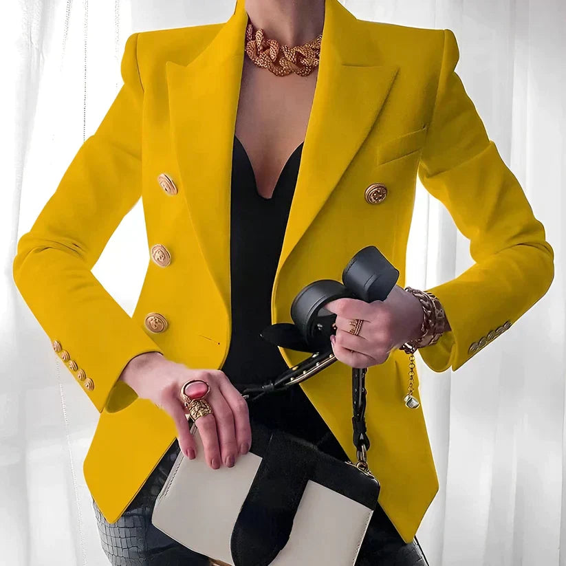 Blazer Femme Inspiré Ancien Taille Classique avec une Touche Contemporaine