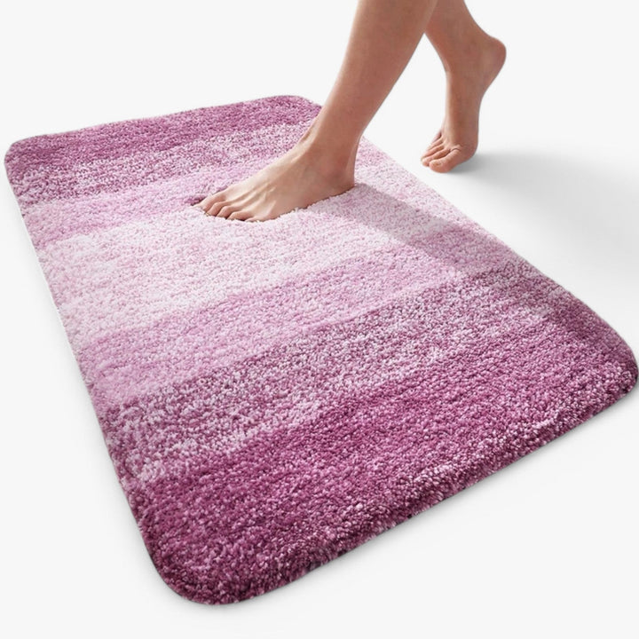 Tapis de bain Corinna super absorbant anti-glissant – confort de séchage instantané