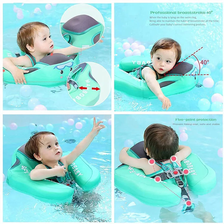 Anneau de natation pour bébé et tout-petit avec ombrelle