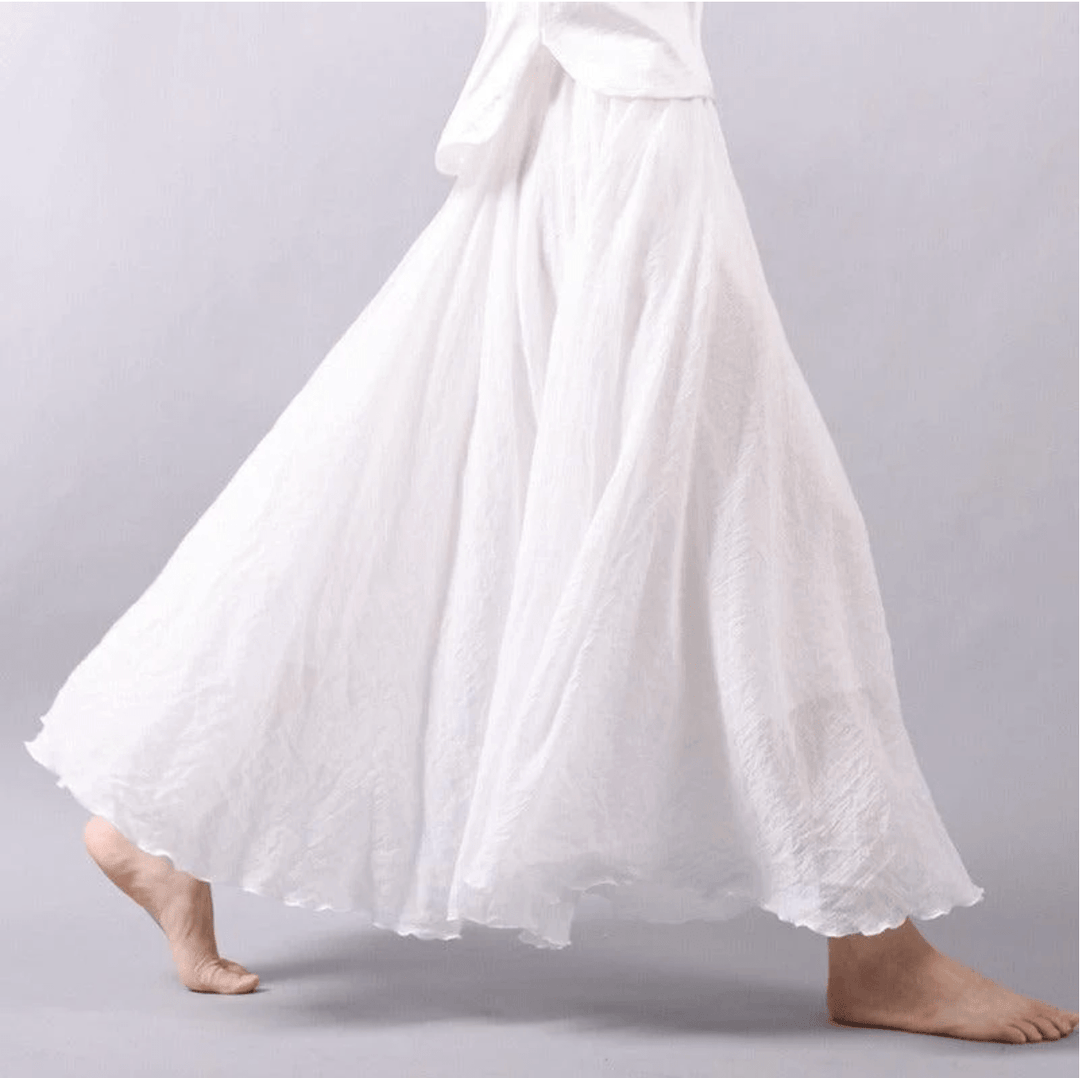 Jupe Maxi en Lin Bohémienne