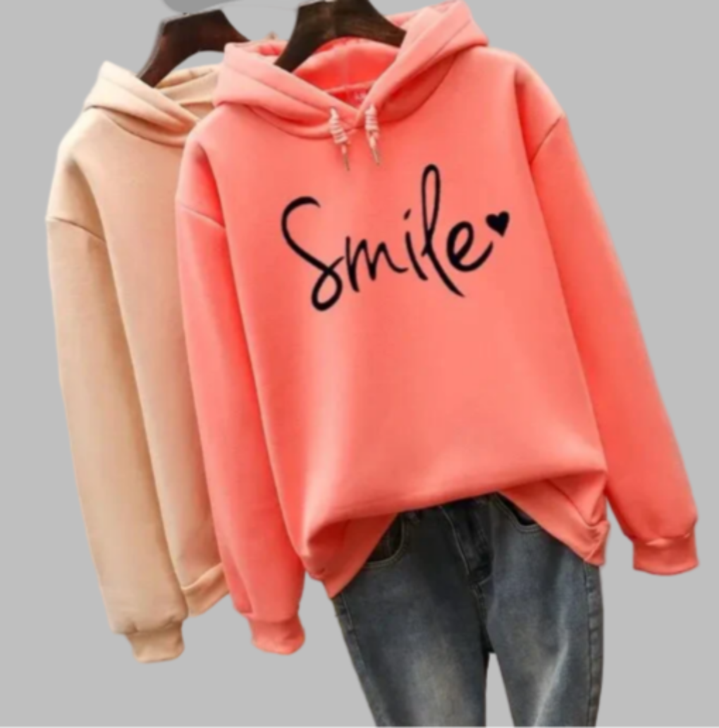 Sweat à Capuche Femme Sourire