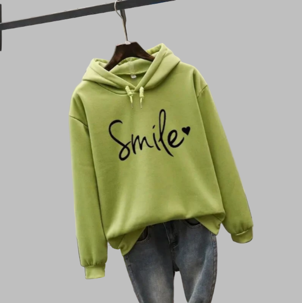 Sweat à Capuche Femme Sourire