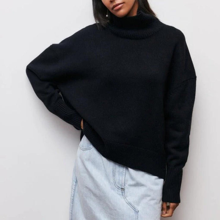 Pull à col roulé pour femmes – Basique d'hiver