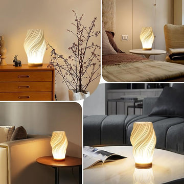 Lampe de Table LED Luxe Design Tourbillon