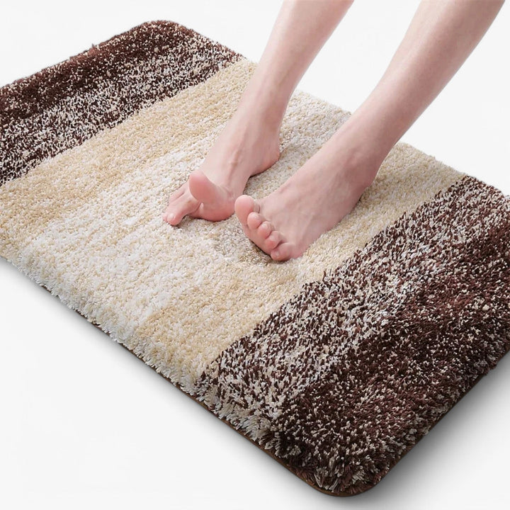 Tapis de bain Corinna super absorbant anti-glissant – confort de séchage instantané