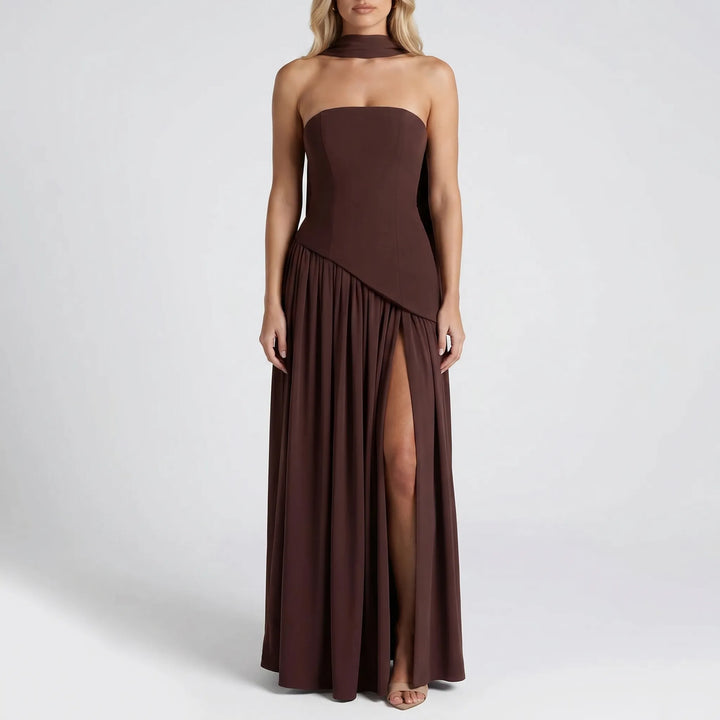 Robe Maxi à Corset Structuré