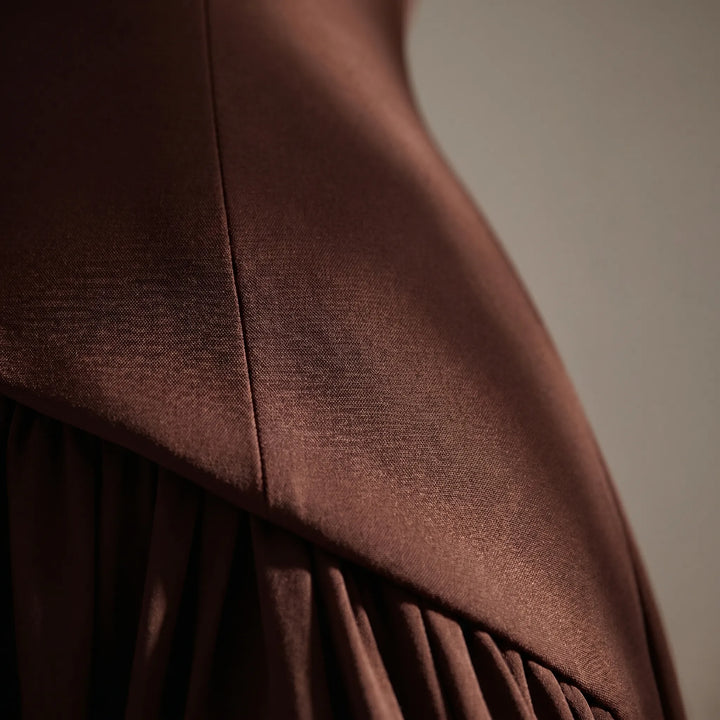 Robe Maxi à Corset Structuré