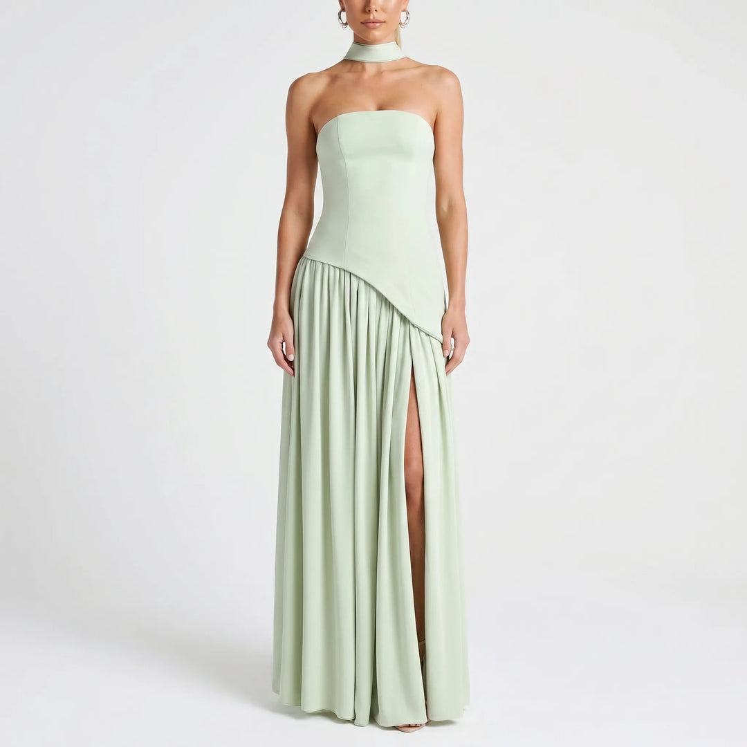Robe Maxi à Corset Structuré