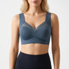 Soutien-gorge push-up sans coutures avec panneau en maille