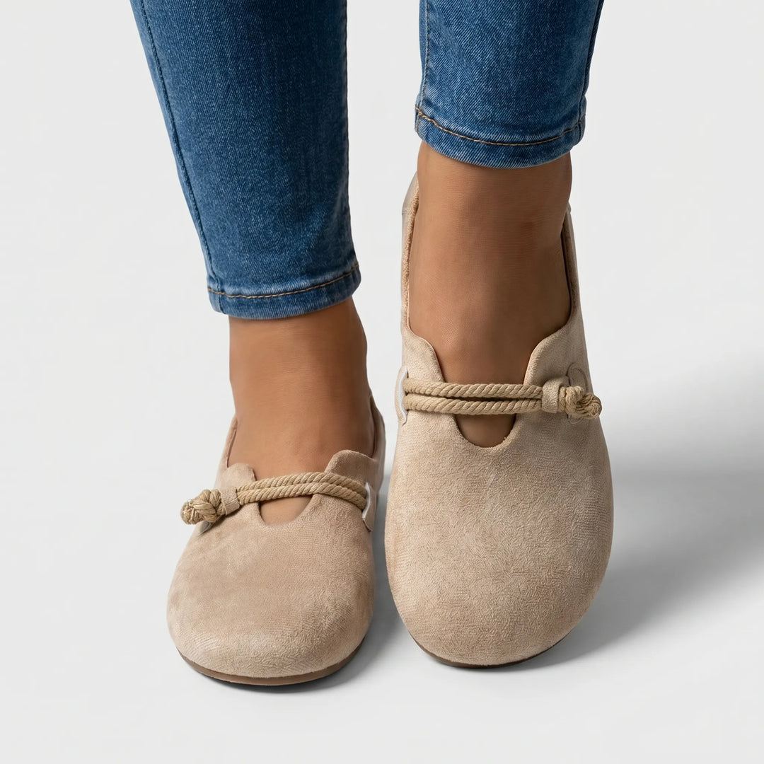 Ballerines Sans Lacet Avec Détail En Corde