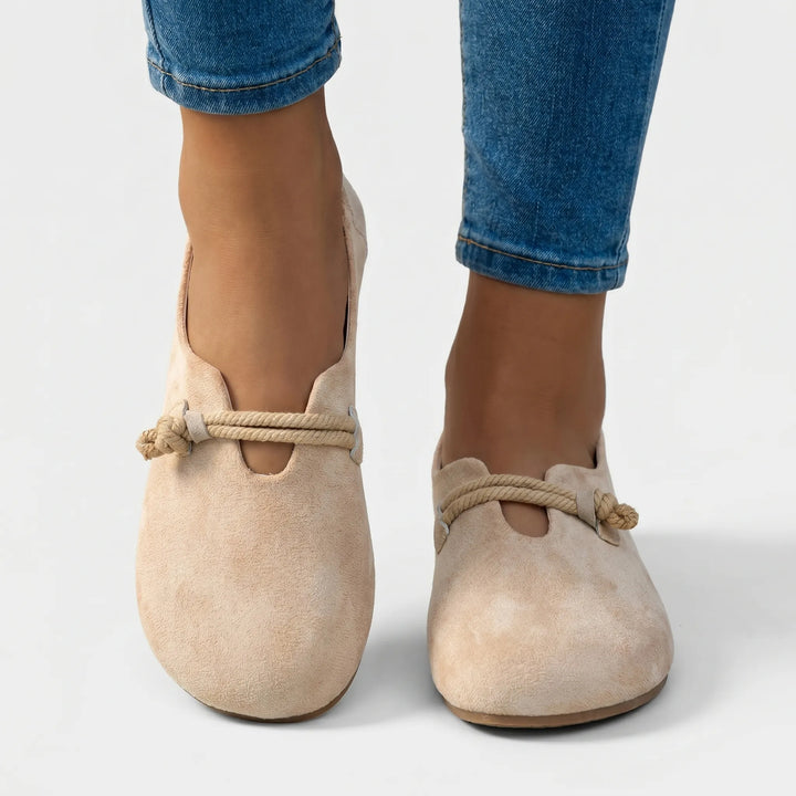 Ballerines Sans Lacet Avec Détail En Corde