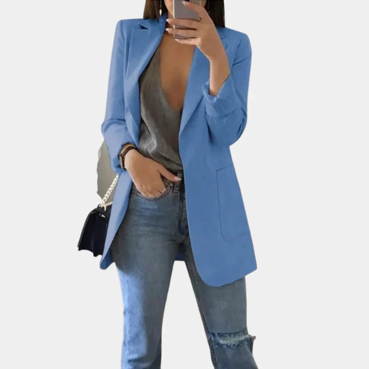 Blazer Long Slim Fit pour Femme – Élégance Intemporelle Rencontre Tailoring Moderne