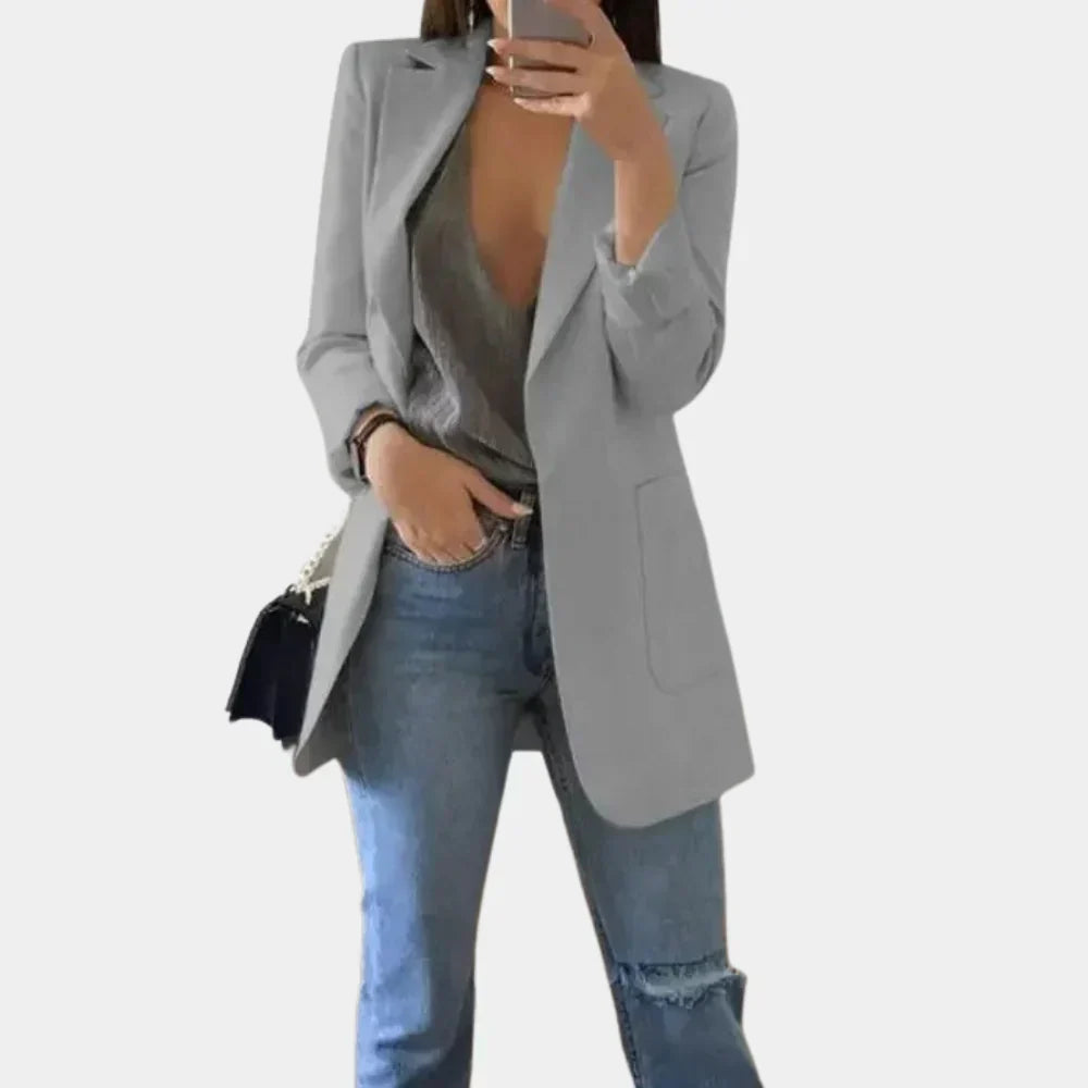Blazer Long Slim Fit pour Femme – Élégance Intemporelle Rencontre Tailoring Moderne