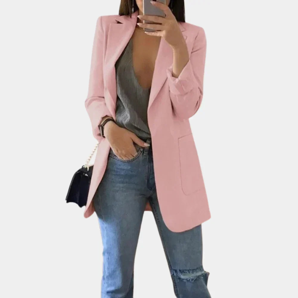 Blazer Long Slim Fit pour Femme – Élégance Intemporelle Rencontre Tailoring Moderne