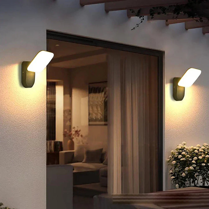 Éclairage mural extérieur imperméable avec capteur de mouvement PIR (12W) – Illumination intelligente pour sécurité améliorée