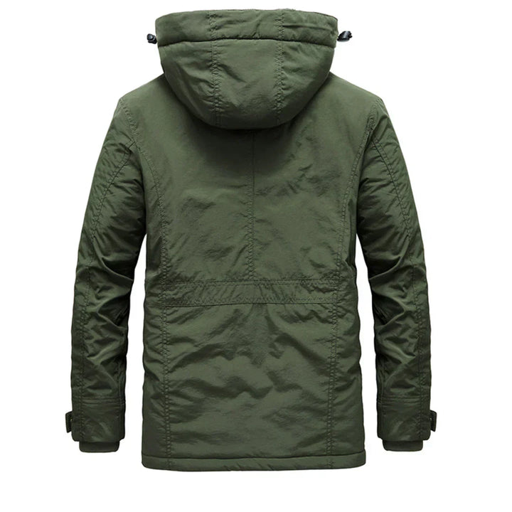 Manteau d'hiver chic avec capuche pour hommes