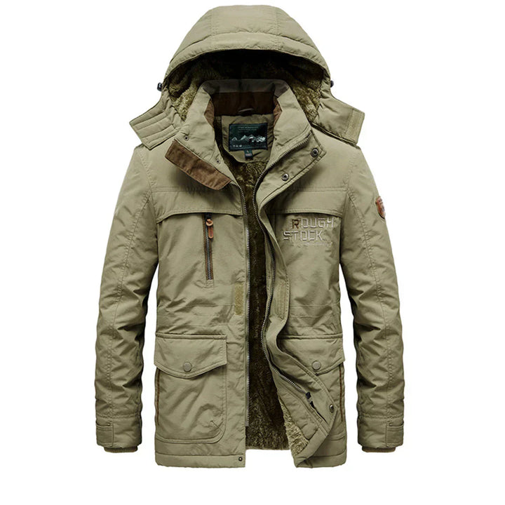 Manteau d'hiver chic avec capuche pour hommes