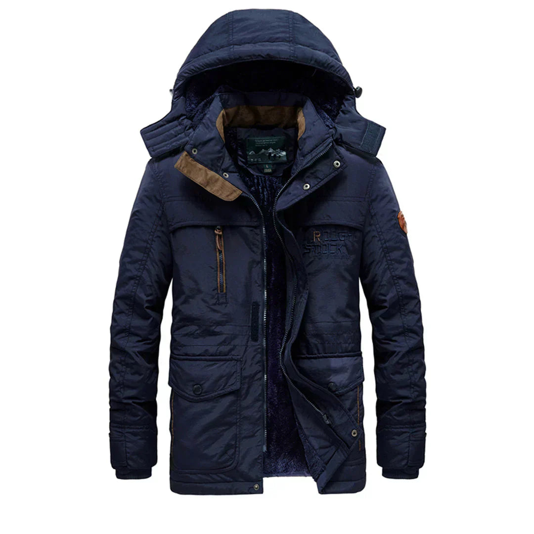 Manteau d'hiver chic avec capuche pour hommes