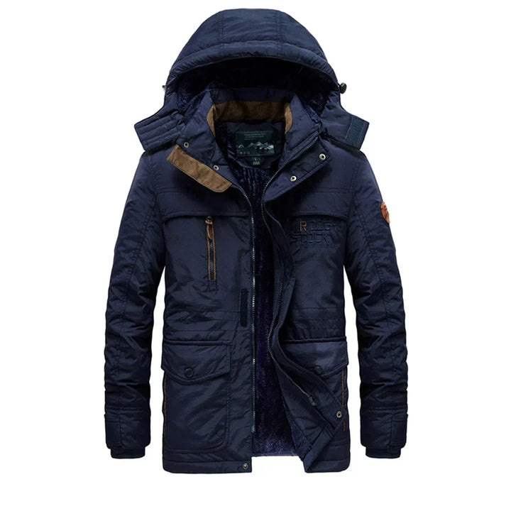 Manteau d'hiver chic avec capuche pour hommes