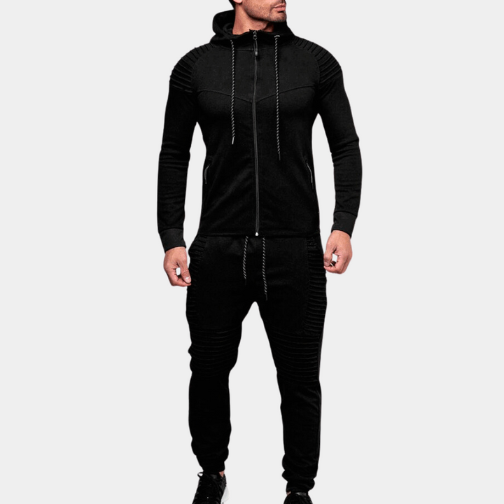 Ensemble de Survêtement à Capuche Casual pour Homme Confort Moderne Rencontre Style Fonctionnel