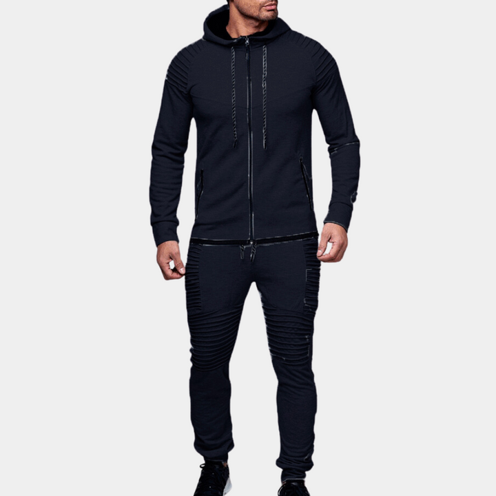 Ensemble de Survêtement à Capuche Casual pour Homme Confort Moderne Rencontre Style Fonctionnel