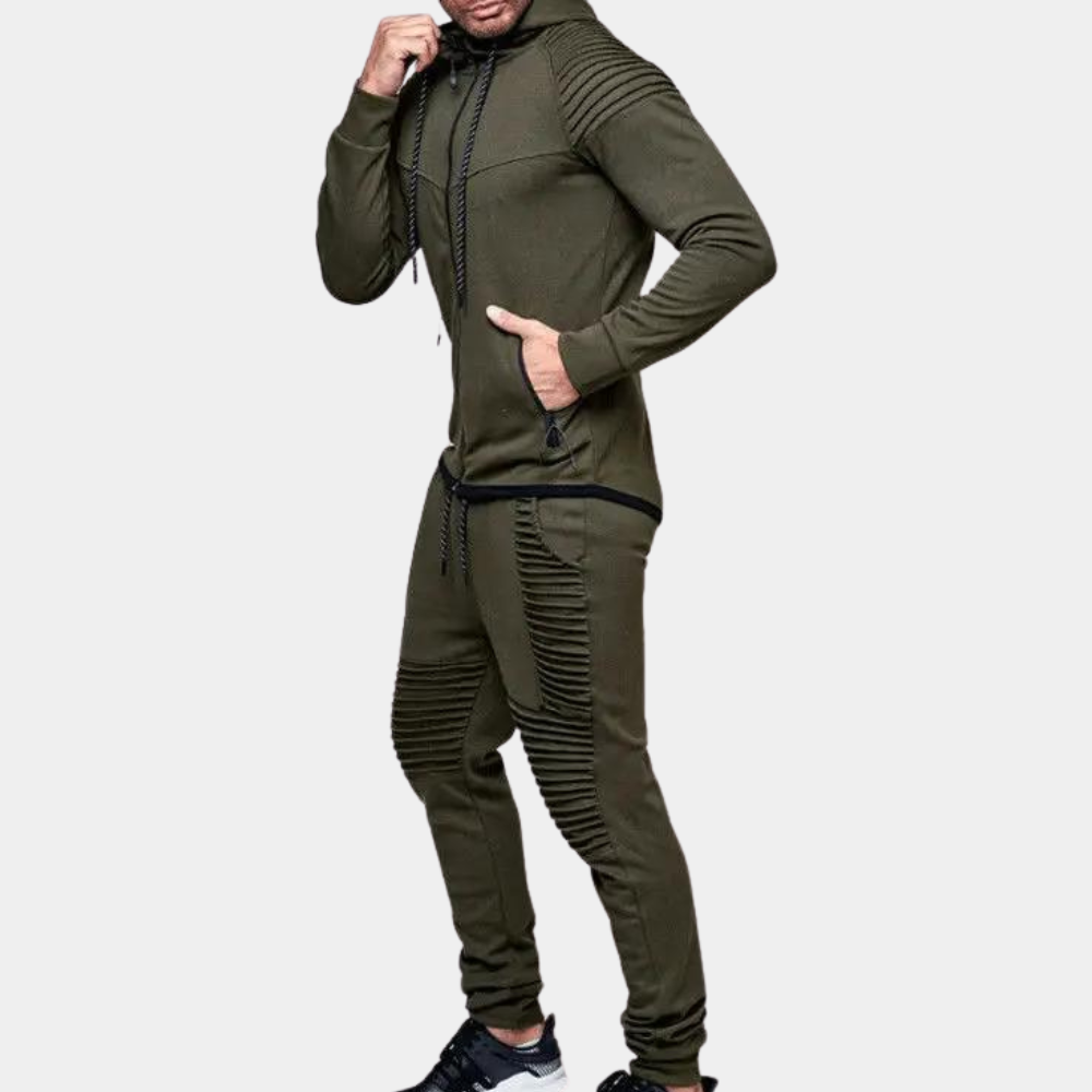 Ensemble de Survêtement à Capuche Casual pour Homme Confort Moderne Rencontre Style Fonctionnel