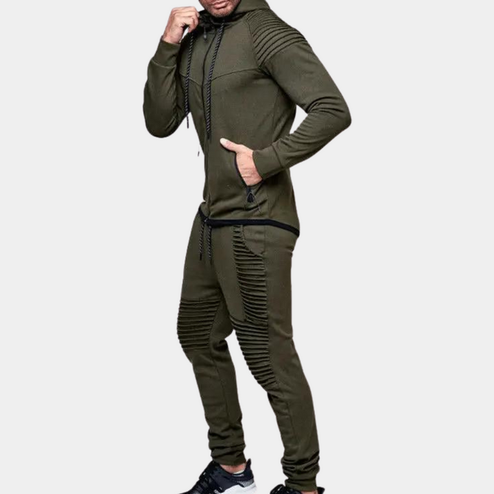 Ensemble de Survêtement à Capuche Casual pour Homme Confort Moderne Rencontre Style Fonctionnel
