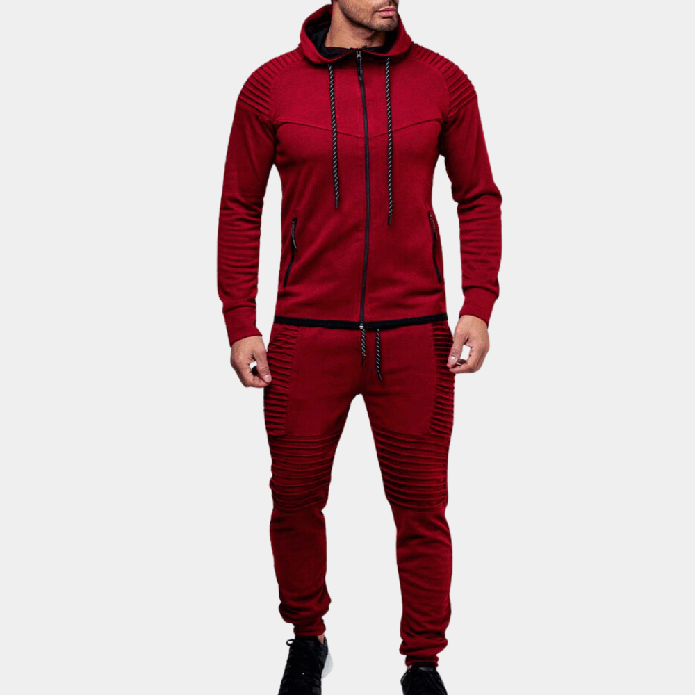 Ensemble de Survêtement à Capuche Casual pour Homme Confort Moderne Rencontre Style Fonctionnel