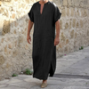 Djellaba blanche pour homme – Robe longue col V