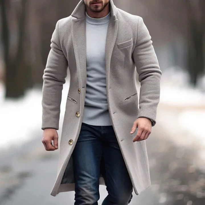 Manteau en Laine pour Homme – Couche Élégante pour Jours Plus Froids