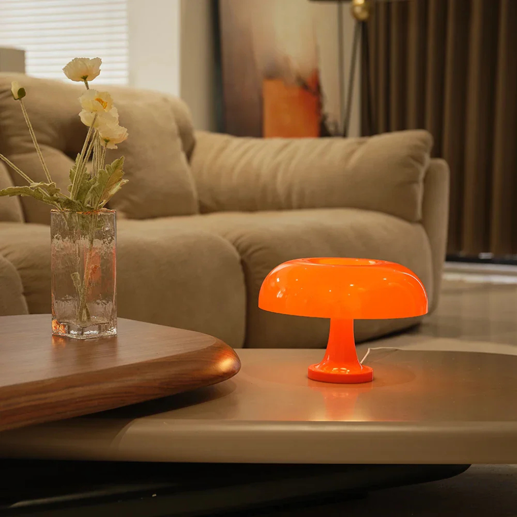 Lampe de table champignon rétro